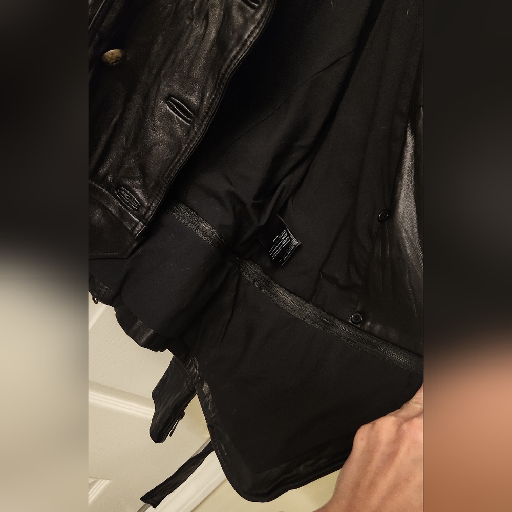 Bebe Women's Black Leather Jacket - Picture 6 of 10